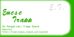 emese trapp business card